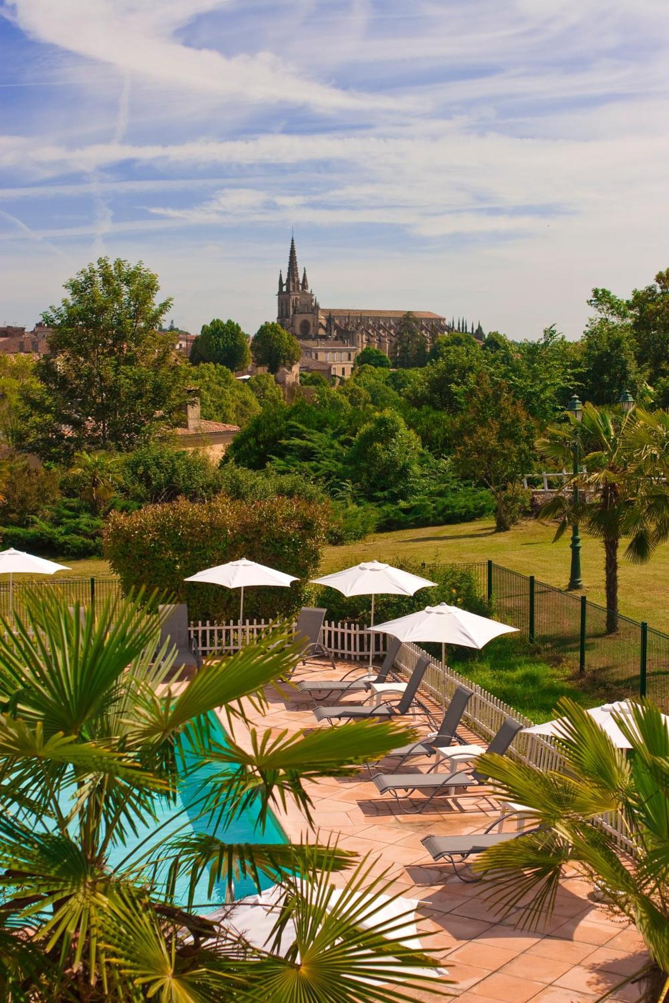 Logis Hotels- Hotel Et Restaurant Domaine De Fompeyre Bazas Exterior foto
